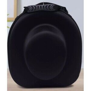 EVA Black Hat Carrier Case Travel Hat Storage Box Hat Carrying Box Adjustable